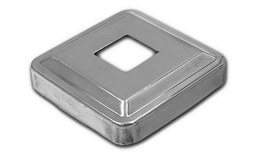 Низ стойки под трубу 20х20 мм, 66х66, высота 16 мм, полированный (AISI 304) k397 купить в Самаре