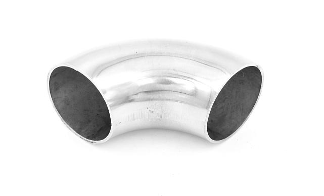 Отвод поручня под сварку Ø38.1х1.45 мм, 90°, полированный 400 Grit, (AISI 201) k095-6