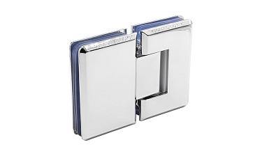 Петля для душевой кабины стекло-стекло 180° 90х55 мм латунь-хром, полированная t303 PC купить в Самаре