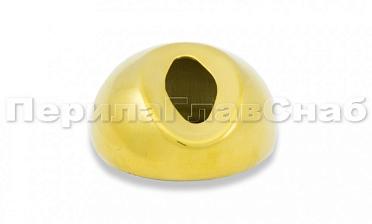 Наконечник штамп, под 30°, Ø38.1 мм, для поручня Ø38.1, золото (AISI 304) k016-88 купить в Самаре