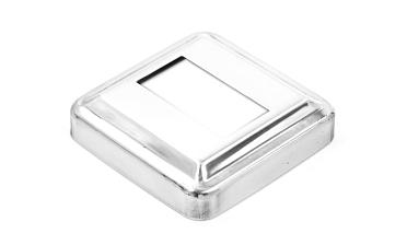 Низ стойки под трубу 40х20 мм, 66х66х0.6, высота 16 мм, полированный (AISI 304) k385-3 купить в Самаре