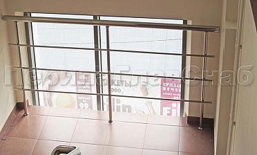 Межэтажное ограждение окна из нержавейки купить в Самаре