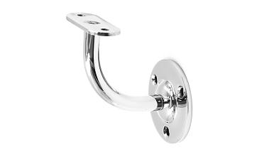 Пристенок с ложементом на плоскость, вынос 65х65, Ø60х3 мм, сварной, нержавеющая сталь AISI 304 полированная k234-5 купить в Самаре