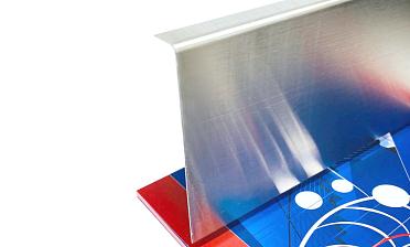 Тыльная накладка из шлифованной нержавейки на профиль т100 15.5х101 мм длина 2 м т100-10 купить в Самаре