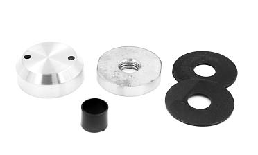 Комплект торцевого крепления несущего стекла, гайка-шайба Ø50х10х18 мм с внутренней резьбой М16, шлифованный AISI 304 k277-8 купить в Самаре