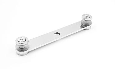 Стеклодержатель пластинчатый штампованный 3хМ8, по центрам 170х4 мм, полированный, шайбы 4 мм штамп., под стекло 6-12 AISI201 k047-6 купить в Самаре