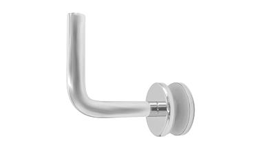 Держатель поручня к стеклу, вынос 60х70, Ø43х5 мм для стекла 10-12мм, (AISI 304) k008-5 купить в Самаре