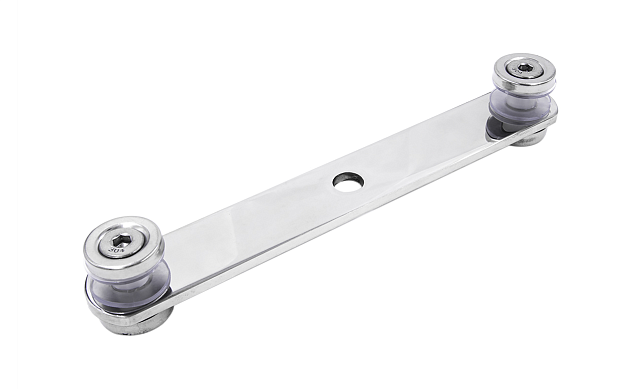 Стеклодержатель пластинчатый, под стекло 6-12 мм, полированный (AISI 201) k047-5