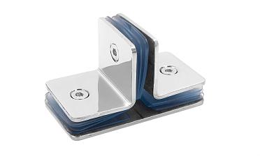 Коннектор для душевой кабины на 3 стекла полированный t727-2 PSS  купить в Самаре