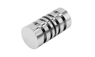 Ручка-кноб для двери 32х38 мм латунь-хром, полированная t694 PC купить в Самаре