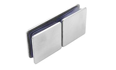 Коннектор для душевой кабины стекло-стекло 180°, 45х45, нерж 304, вырез 64 t724 SSS купить в Самаре