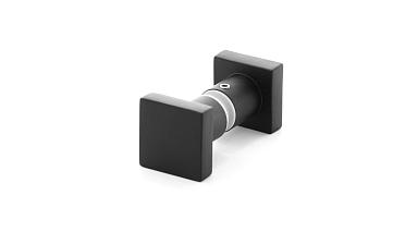 Ручка-кноб квадратная, для стекла 6-12мм, черная t669 Bl купить в Самаре