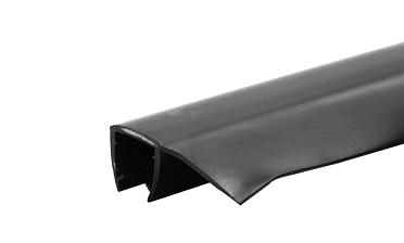 Уплотнитель для стекла 8 мм, непрозрачный черный, 90°, стекло-стекло 2200 мм t215-2 Bl-U купить в Самаре