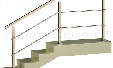 Два ригеля на держателях, квадратные поручень и стойки купить в Самаре