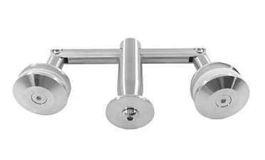 Крепление двойное с рутелями к тяге, AISI 304 k628 купить в Самаре