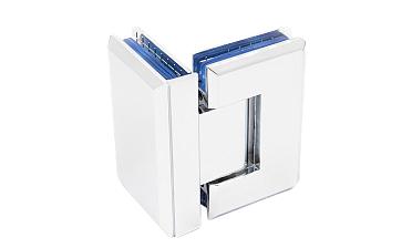 Петля для душевой кабины стекло-стекло 90° 90х55 мм цинк, полированная t304 PZn купить в Самаре