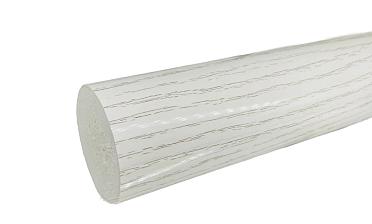 Пластиковый поручень текстурный, цвет белый, Ø49мм, длина 4м k893-2 купить в Самаре