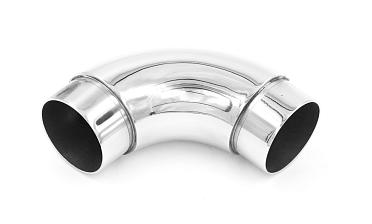 Отвод поручня под Ø38.1х1.5 мм, 90°, литой, полированный, со вставками, (AISI 201) k059-3 купить в Самаре