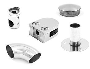 Комплектующие для лестниц, перил и ограждений AISI 316 купить в Самаре