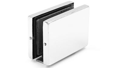 Коннектор стена-стекло с монтажной пластиной, полированный, вырез 09 t192 PSS купить в Самаре