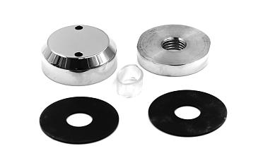 Комплект торцевого крепления несущего стекла, полированный, литой. AISI 304 k277-6  купить в Самаре