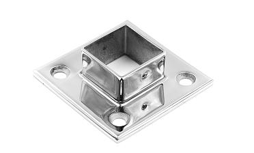 Фланец для трубы 40х40 мм, литой, полированный, (AISI 304) k223 купить в Самаре