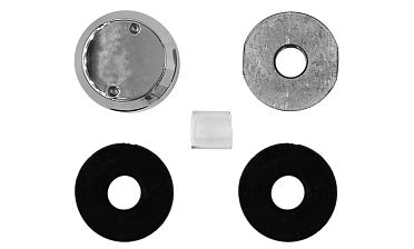 Комплект торцевого крепления несущего стекла, гайка-шайба Ø50х10х18 мм с внутренней резьбой М16, полированный (aisi 201) k277-5 купить в Самаре