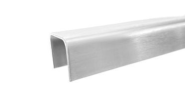 Профиль П-образный, L=2000 мм, t=1.5 мм, для стекла 16 мм, шлиф. (AISI 304) Ф-0456 купить в Самаре