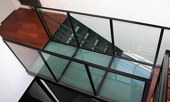 Стеклянный пол для легкого перекрытия между этажами в Самаре. Готовые проекты ПерилаГлавСнаб