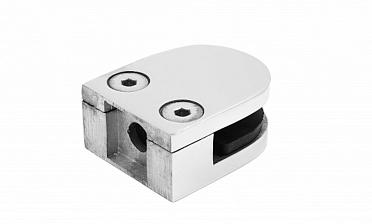 Стеклодержатель литой, под стекло 8-10 мм (4+4 мм), на плоскость 40х23х48 полированный (AISI 316) k002-4 купить в Самаре