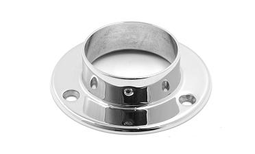 Фланец для трубы Ø50.8 мм, литой, полированный под 3 самореза 4.8 мм (AISI 304) k022 купить в Самаре