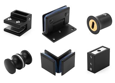 Черная фурнитура для душевых кабин купить в Самаре