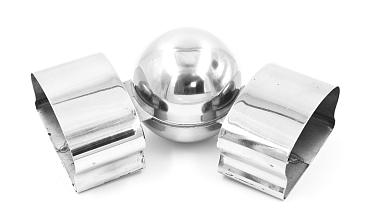 Поворот пластикового фигурного поручня, шаровый, полированный, AISI 304 k061 купить в Самаре