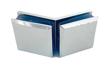 Коннектор для душевой кабины стекло-стекло 135°, 45х45, цинк , вырез 71 t736 PZn купить в Самаре