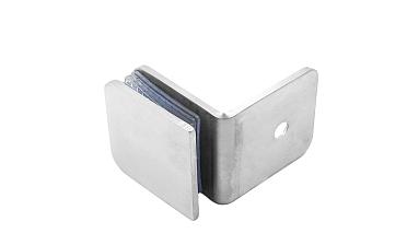 Коннектор для душевой кабины стена-стекло 90°, 45х45, шлифованный  t722-2 SSS купить в Самаре