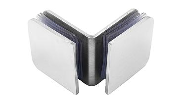 Коннектор для душевой кабины стекло-стекло 90° 45х45 мм латунь-хром, полированный t725 PC купить в Самаре