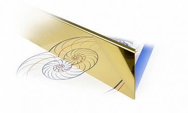 Накладка под золото (тыльная/лицевая) 2000 мм на профиль k601, для стекла 10-12 мм k601-10-88 купить в Самаре