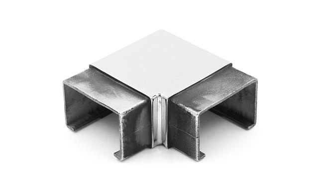 Отвод для поручня с пазом 40х60 мм, полированный (AISI 304) k542