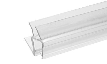 Уплотнитель пластиковый для стекла в душевую кабину 8 мм стена-стекло 2200 мм  t206 купить в Самаре