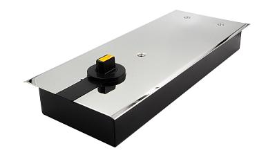 Доводчик для стеклянной двери до 100 кг EN4, напольный, 500 тыс, циклов, нержавеющая сталь AISI 304, полированная t184-3 PSS  купить в Самаре