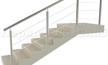 Заполнение из 3ми тросиков (тросик в оболочке) + наконечник для крыльца в Самаре. Готовые проекты ПерилаГлавСнаб