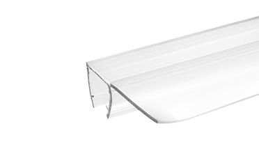 Уплотнитель для стекла 8мм, прозрачный, 90°, стекло-стекло 2,2 м., длина уса 17 мм t215-2 купить в Самаре