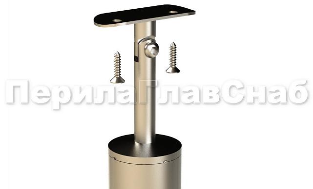 Стойка круглая Ø38.1: 4 штамп. стеклодержателя, полированная, высота 950 мм (AISI 201) k728 2