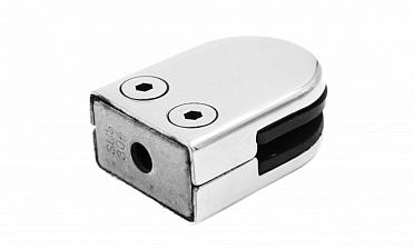 Стеклодержатель штампованный, под стекло 8 мм (4+4 мм), на плоскость 40х22х53 полированный (AISI 304) k039 купить в Самаре