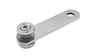 Стеклодержатель пластинчатый 2хМ8 (половинка), по центрам 85х5 мм, полированный, шайбы 5 мм штамп., под стекло 6-12 мм, (AISI 201) k047-1/2 купить в Самаре