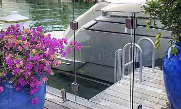 Стекло на креплениях: одностворчатые калитки стекло-стекло купить в Самаре