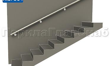 Готовый пристенный поручень с 4 держателями, длина 3300 мм (AISI 304) k730-33 купить в Самаре