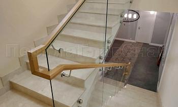 Цельностеклянные ограждения на несущем стекле в Самаре. Готовые проекты ПерилаГлавСнаб