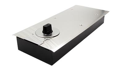 Доводчик для стеклянной двери до 80 кг EN3, напольный, 500 тыс. циклов, нержавеющая сталь AISI 304, шлифованная t183 SSS купить в Самаре