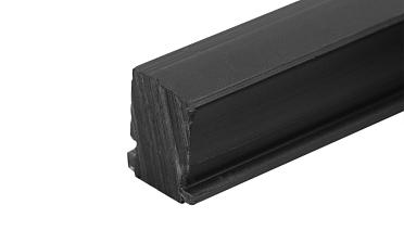 Подставка для стекла в профиль т40, материал ТЭП, цвет черный т40-05 купить в Самаре